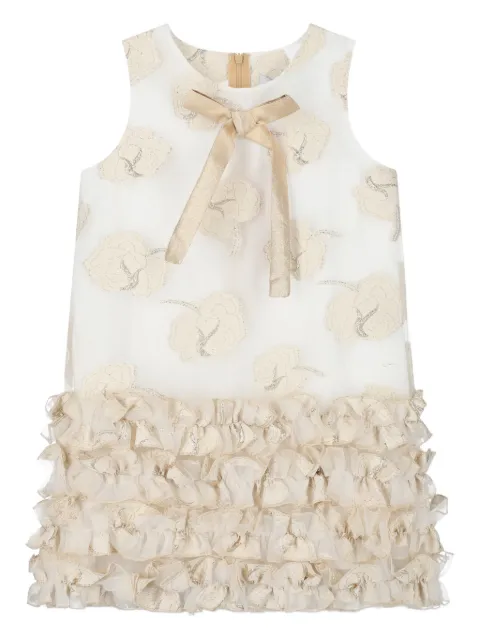 MAMA LUMA KIDS vestido en jacquard con volantes