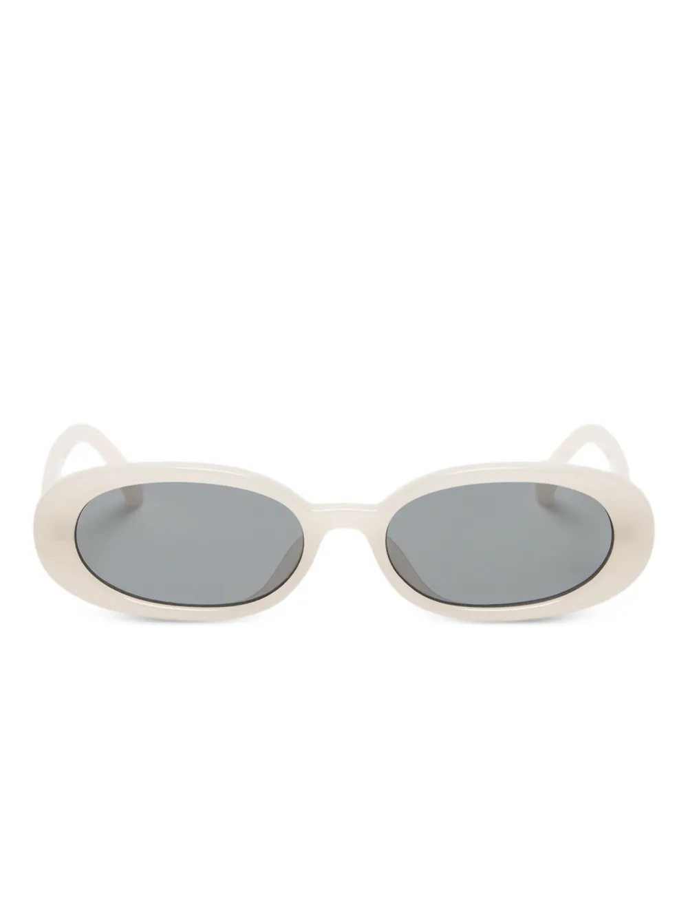 Le Specs Outta Love oval-frame sunglasses | White | Image 1
