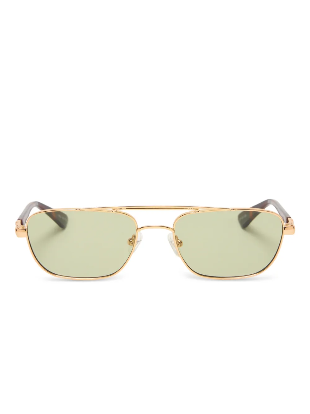 Le Specs Le mini rectangle-frame sunglasses | Gold | Image 1