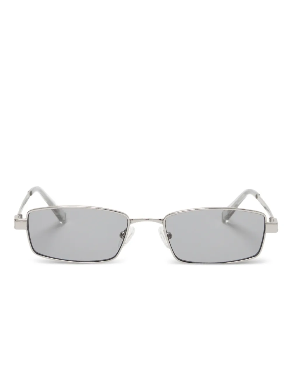 Le Specs Bizzaro rectangle-frame sunglasses | Silver | Image 1