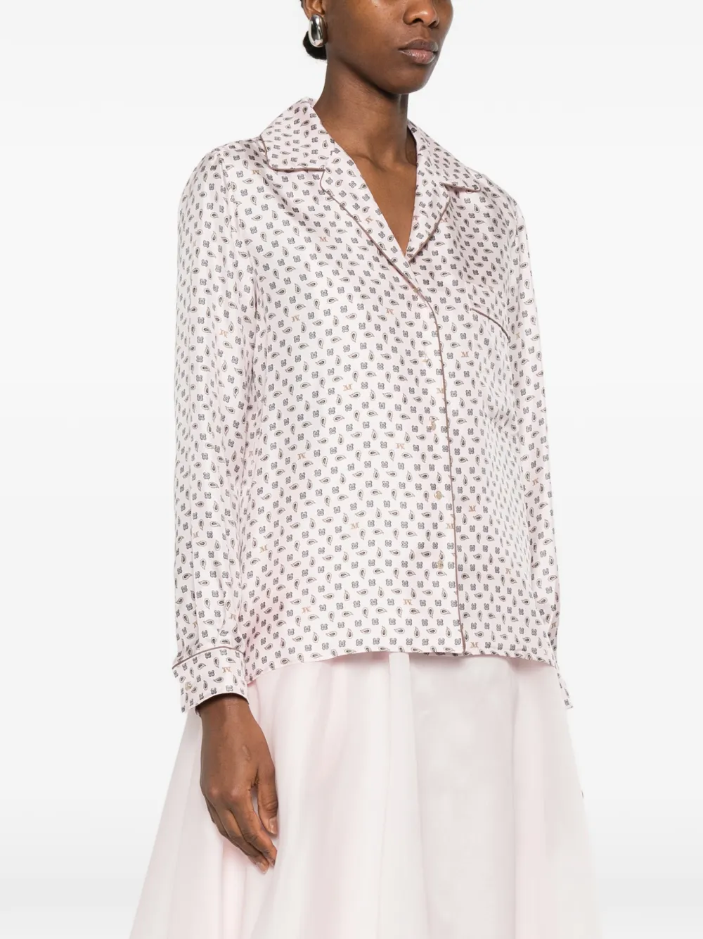 Max Mara Zijden blouse Roze