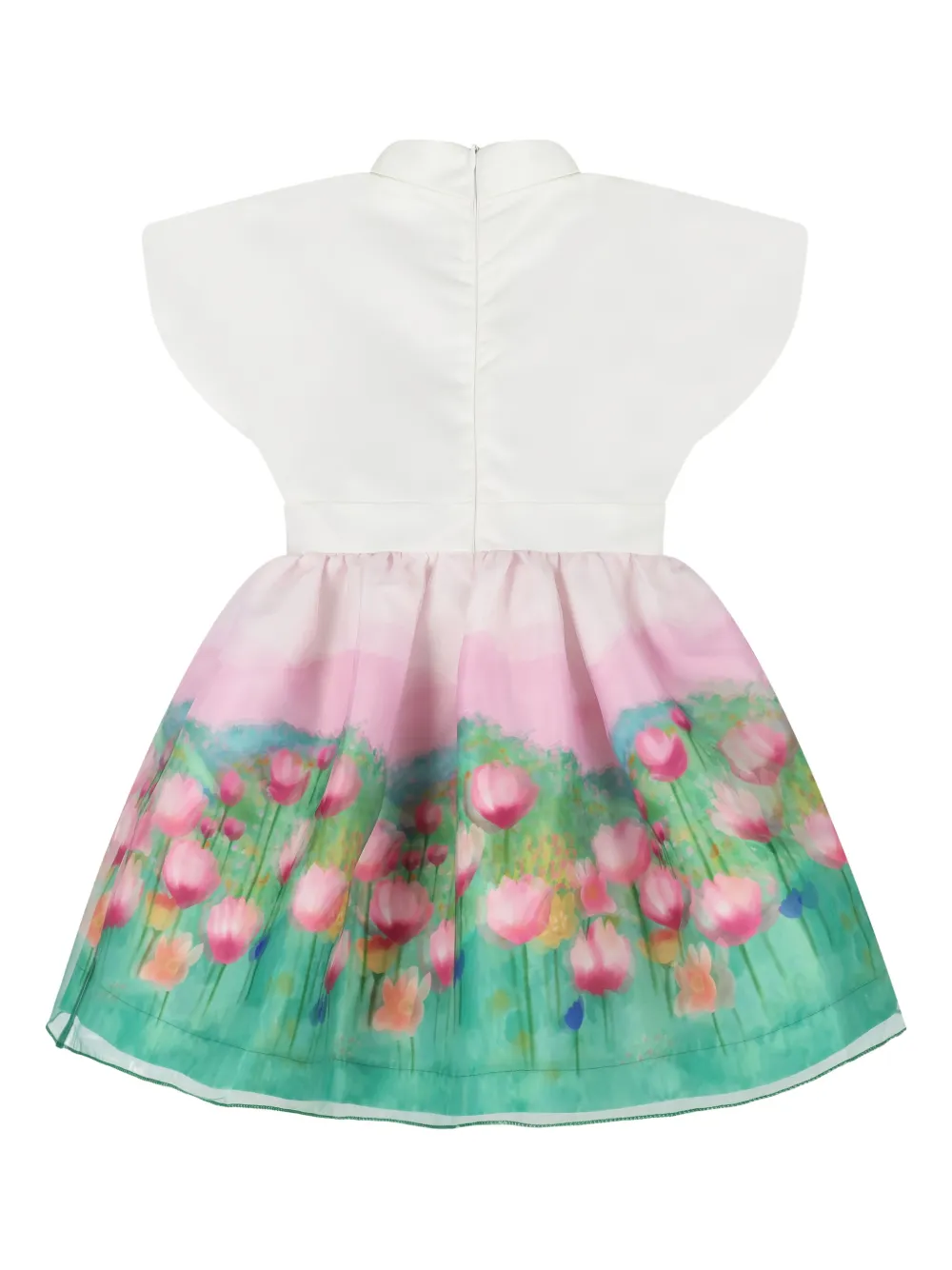 MAMA LUMA KIDS Jurk met bloemenprint Wit