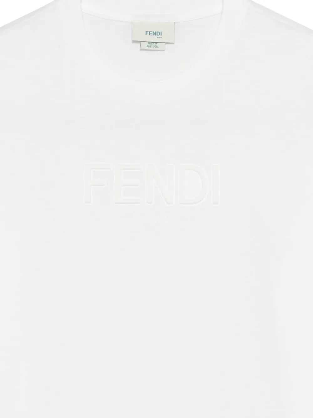 Fendi Kids T-shirt met logo Wit