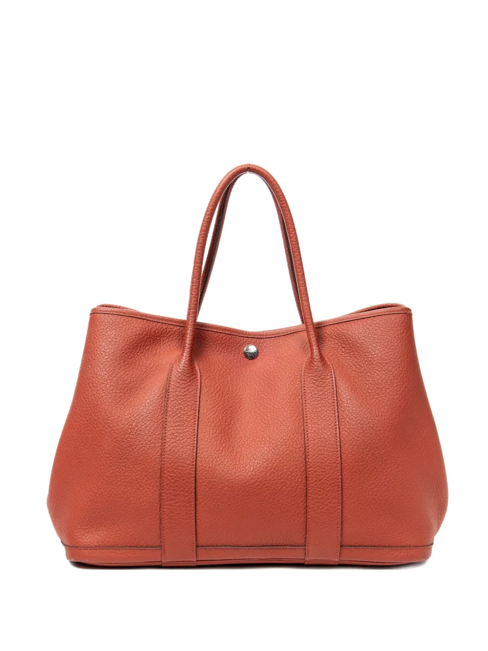 Pre-owned Hermes 2014 Garden Party Pm Tote Bag In Red