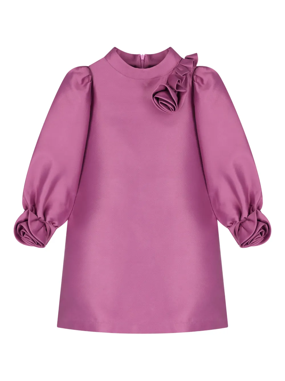 MAMA LUMA KIDS flowers satin dress - Viola