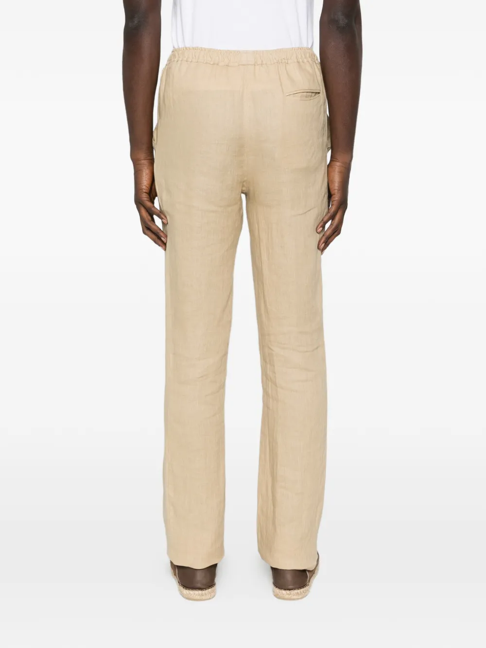 Kiton Broek met trekkoordtaille Beige