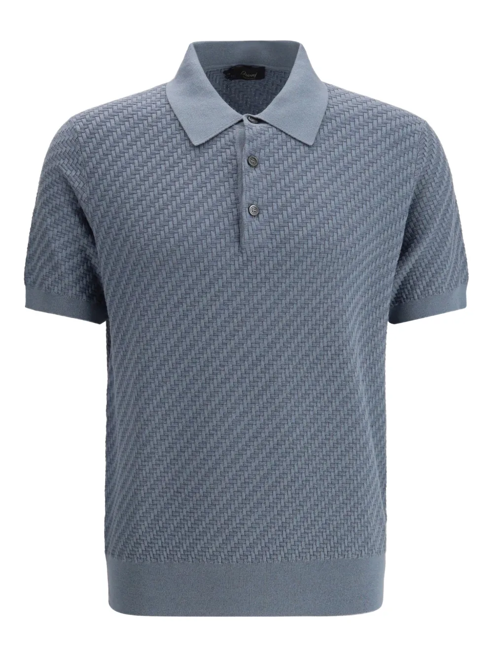 Brioni short-sleeve polo shirt - Blu