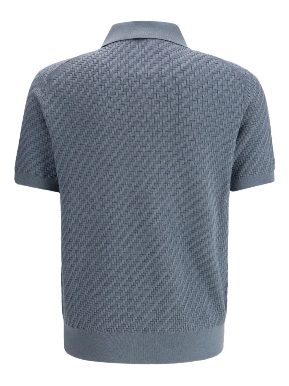 Brioni short-sleeve polo shirt - Blauw