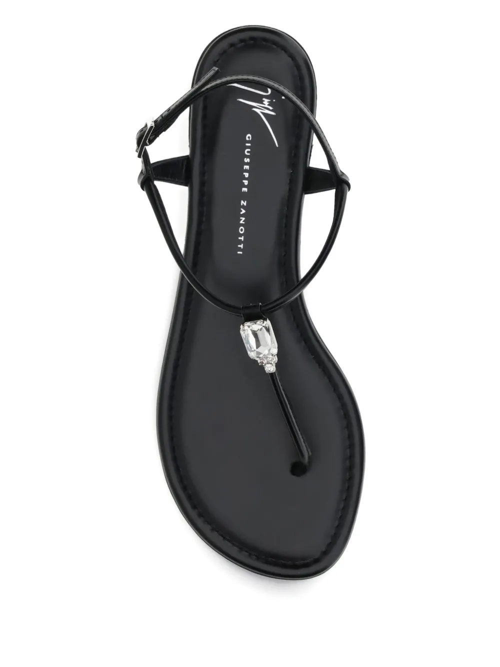 Giuseppe Zanotti Pia Mizuki sandalen met ronde neus Zwart