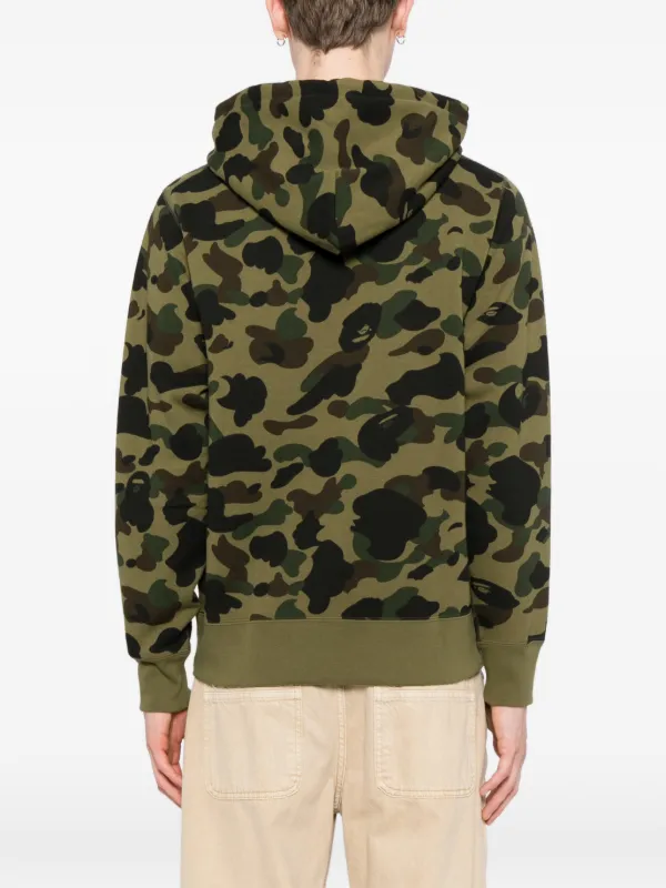 A BATHING APE® カモフラージュ パーカー | グリーン | FARFETCH JP