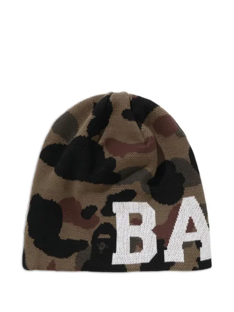 A BATHING APE® camouflage-pattern beanie hat