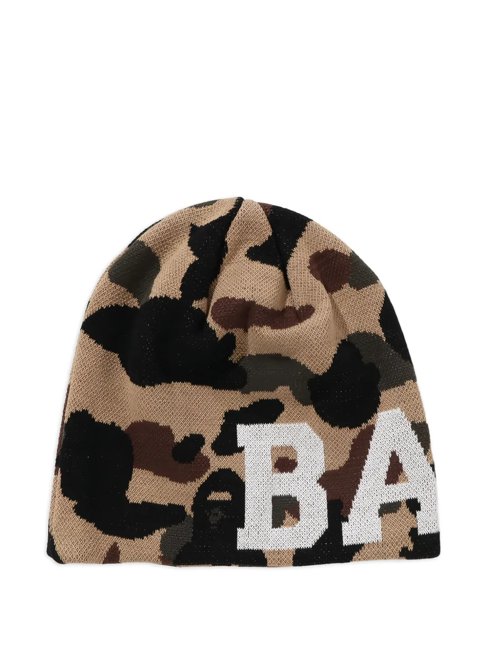 A BATHING APE® camouflage-pattern cotton beanie hat | Neutrals | Image 1