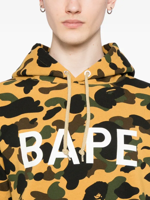 A BATHING APE® カモフラージュ パーカー | イエロー | FARFETCH JP