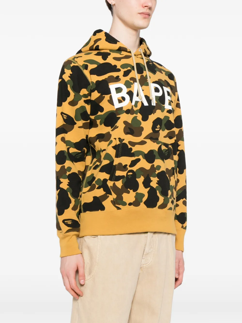 A BATHING APE® カモフラージュ パーカー | イエロー | FARFETCH JP
