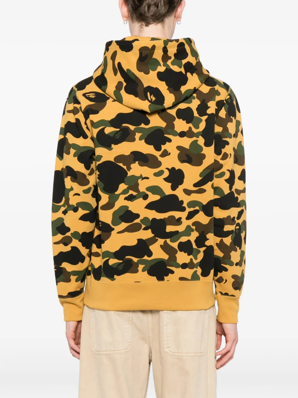A BATHING APE® カモフラージュ パーカー | イエロー | FARFETCH JP