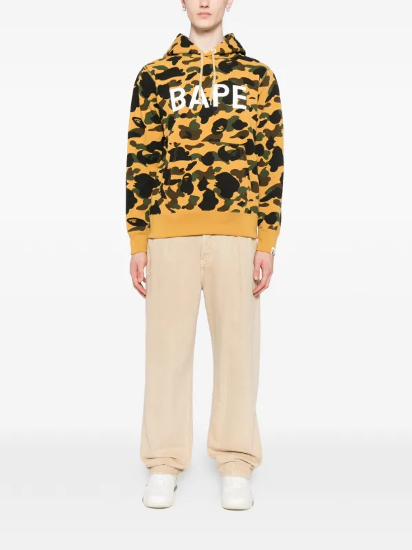 A BATHING APE® カモフラージュ パーカー | イエロー | FARFETCH JP