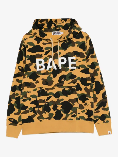 A BATHING APE® hoodie en coton à imprimé camouflage