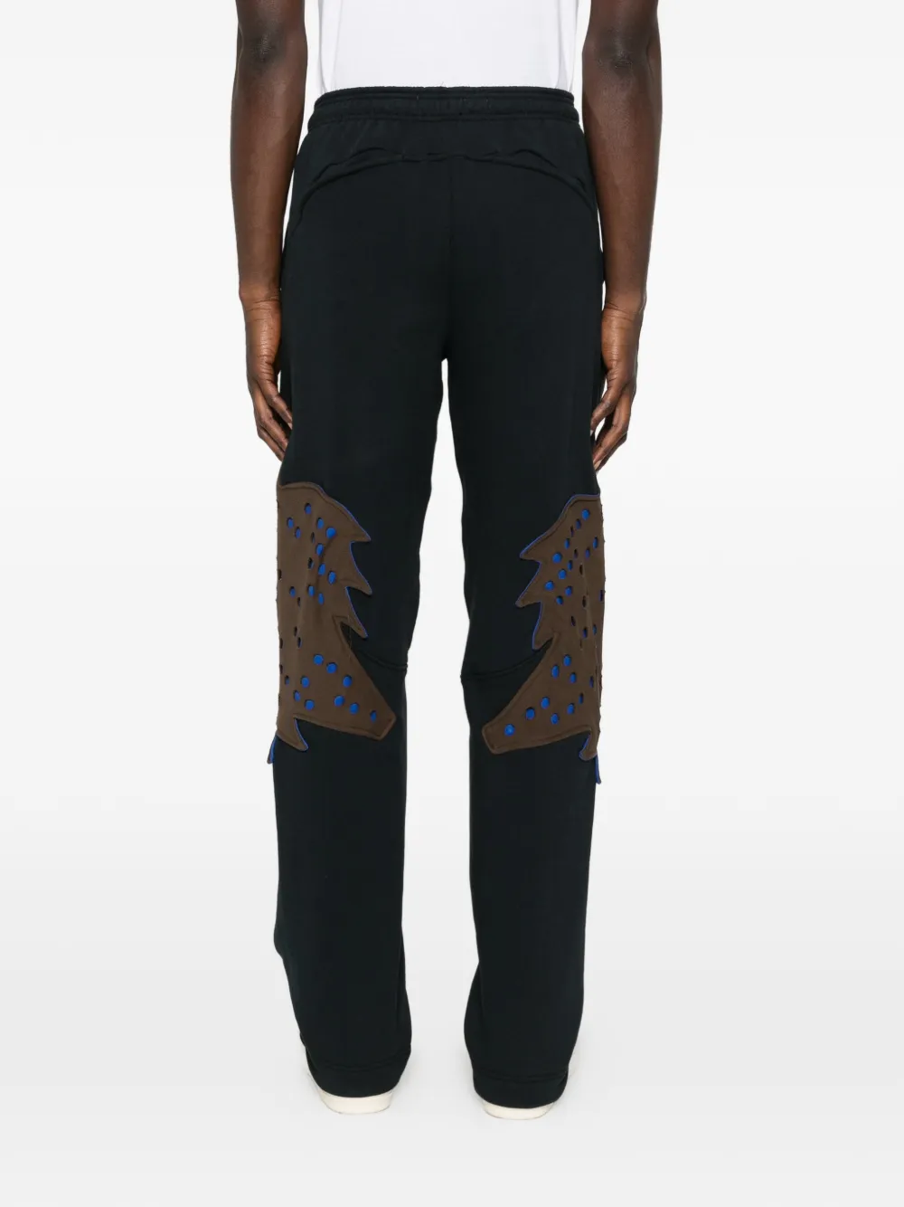 Kiko Kostadinov x Fox Lab Perforated Fleece Jogger | Black