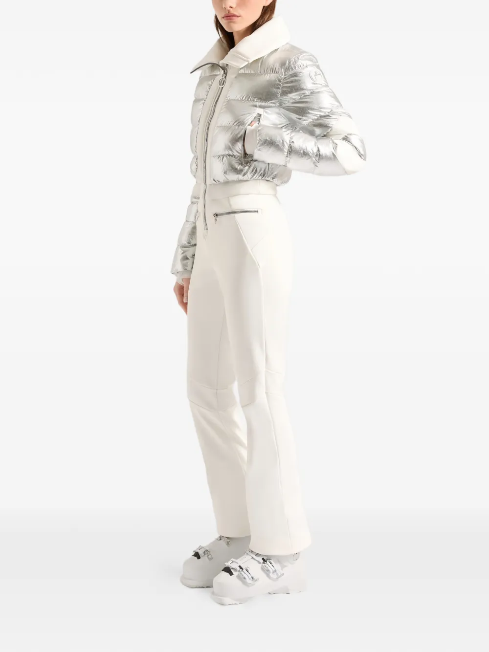  Fusalp Clarisse Quilted Ski Jumpsuit - Grey 