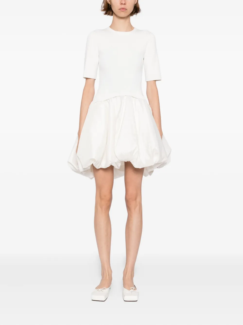 Simkhai Kenny Combo Mini Dress In White