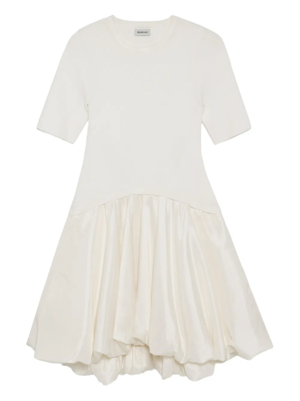 Simkhai robe courte Kenny à ourlet bouffant | blanc | Image 1