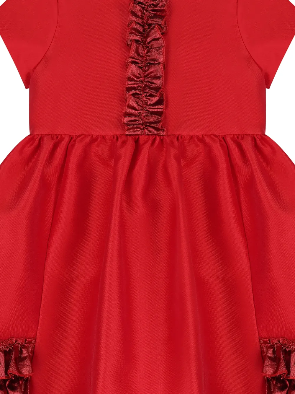 MAMA LUMA KIDS Jurk met ruches Rood
