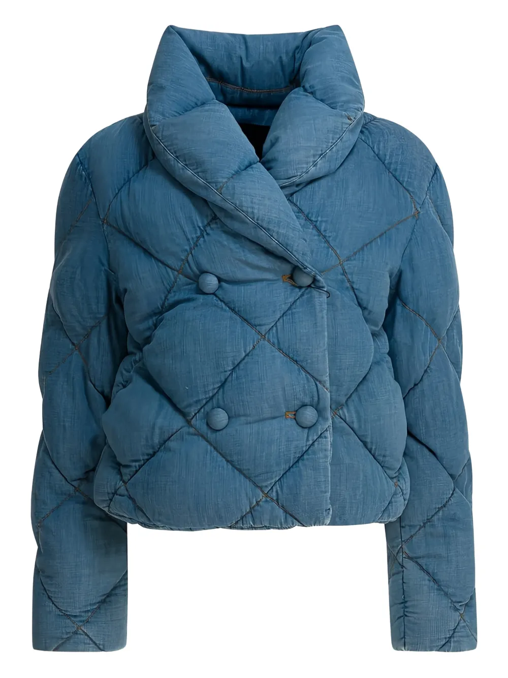 THELAURENT quilted button-fastening jacket | Blue | Image 1