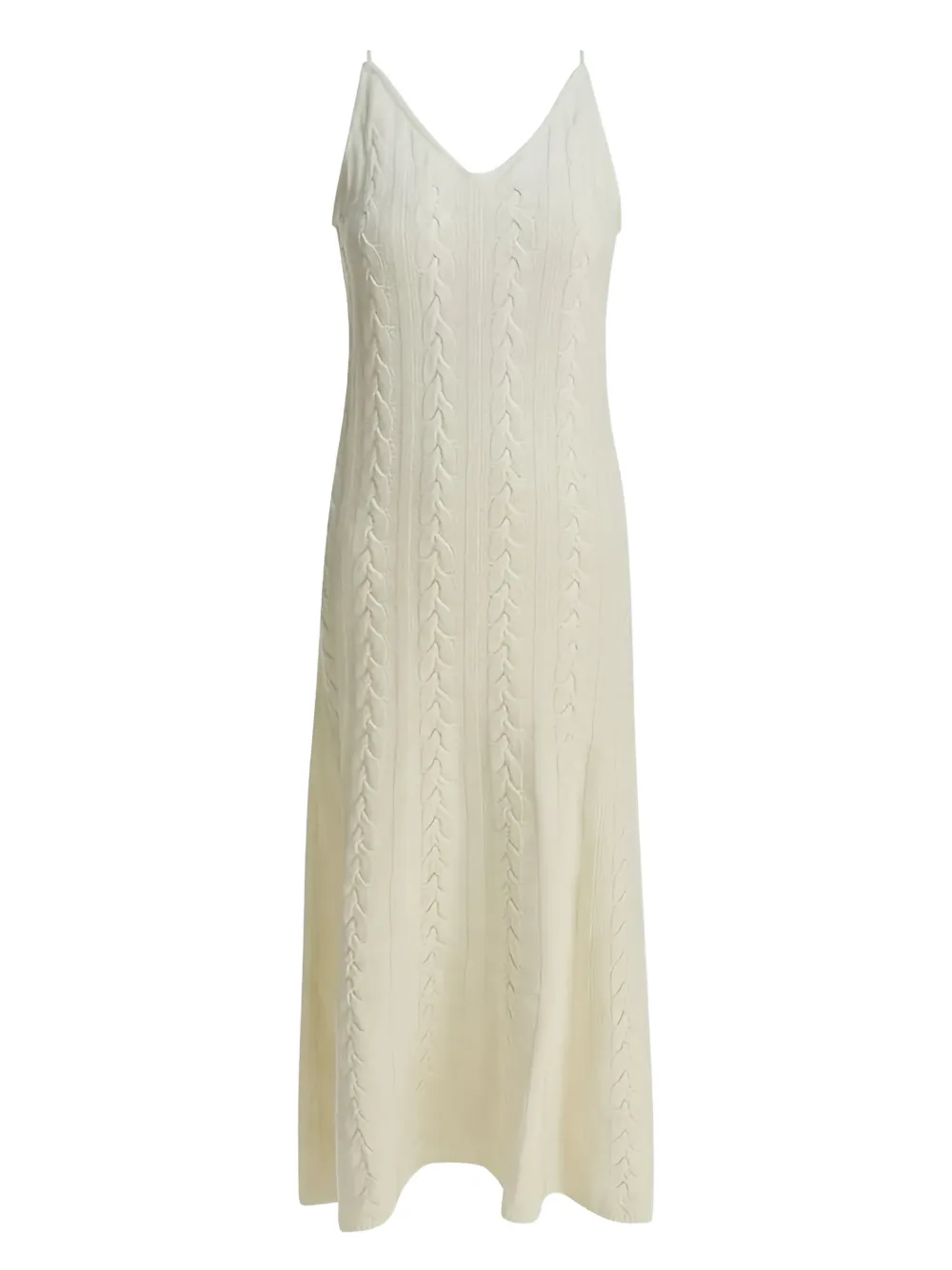 THELAURENT vestido midi en tejido de ochos | neutro | Image 1