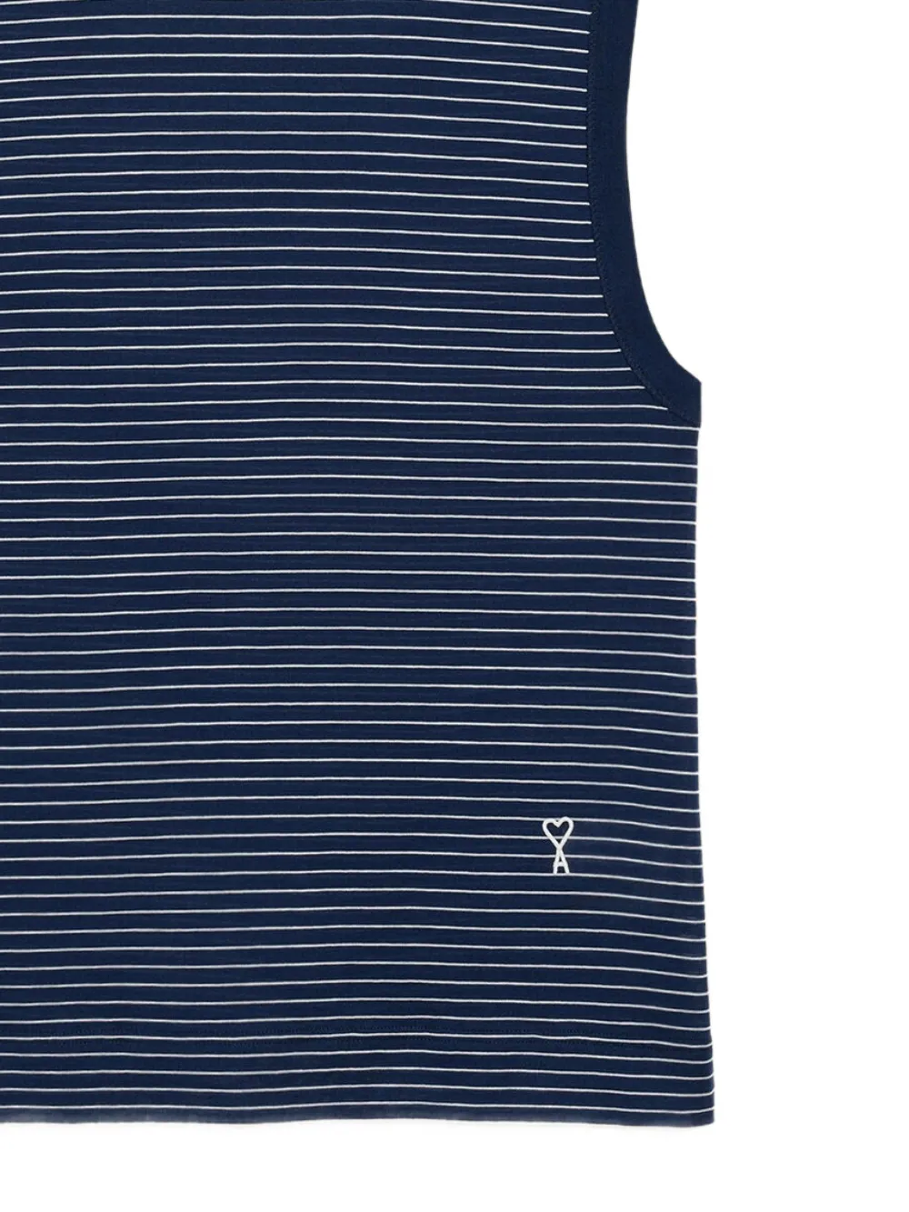 AMI Paris Striped Tank Top | Blue | FARFETCH SG