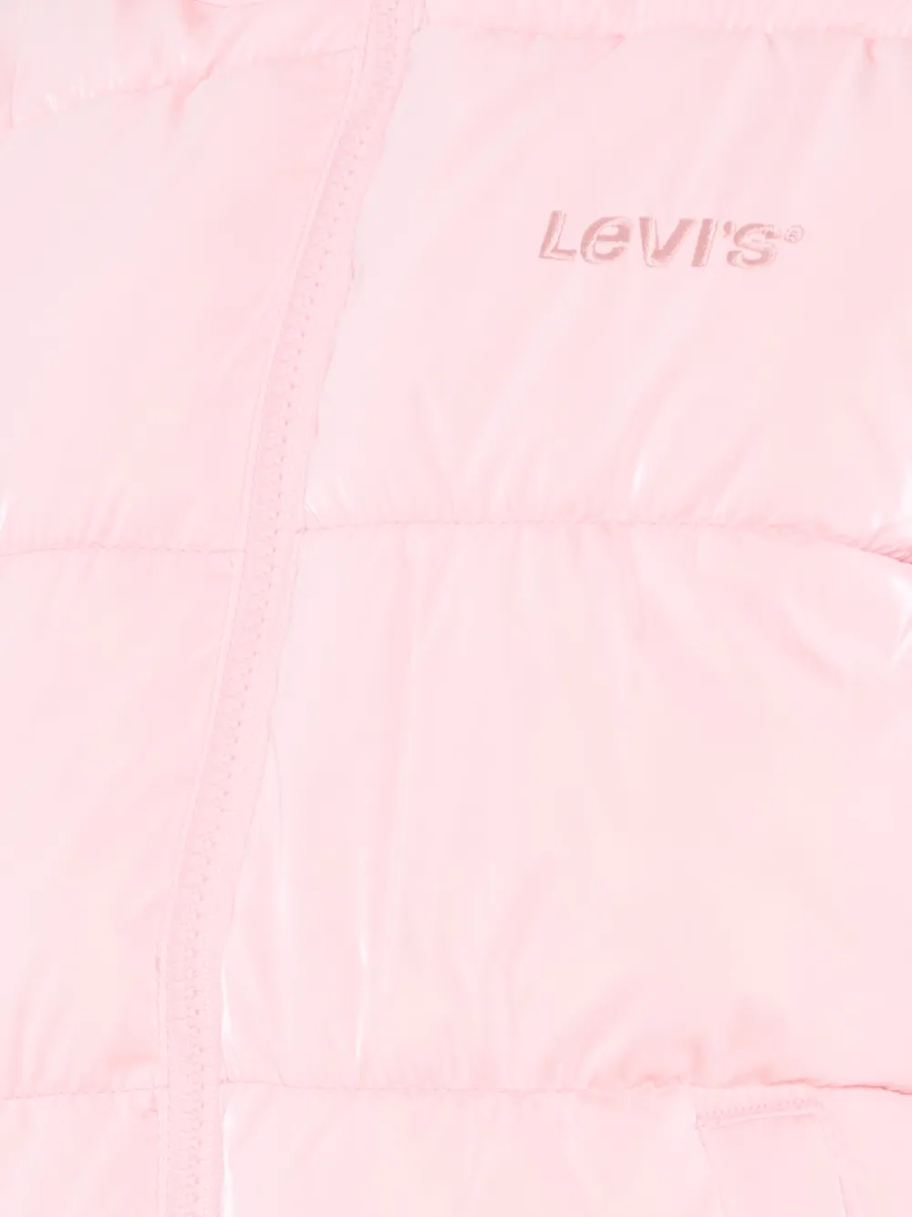 Levi's Kids Gewatteerd jack met capuchon Roze