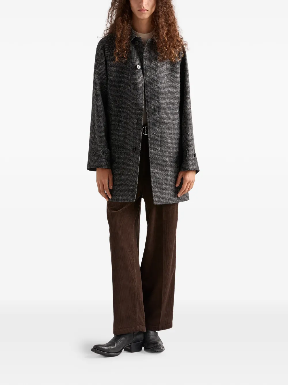 Prada Cappotto con maniche raglan | Cappotti monopetto | Image 2