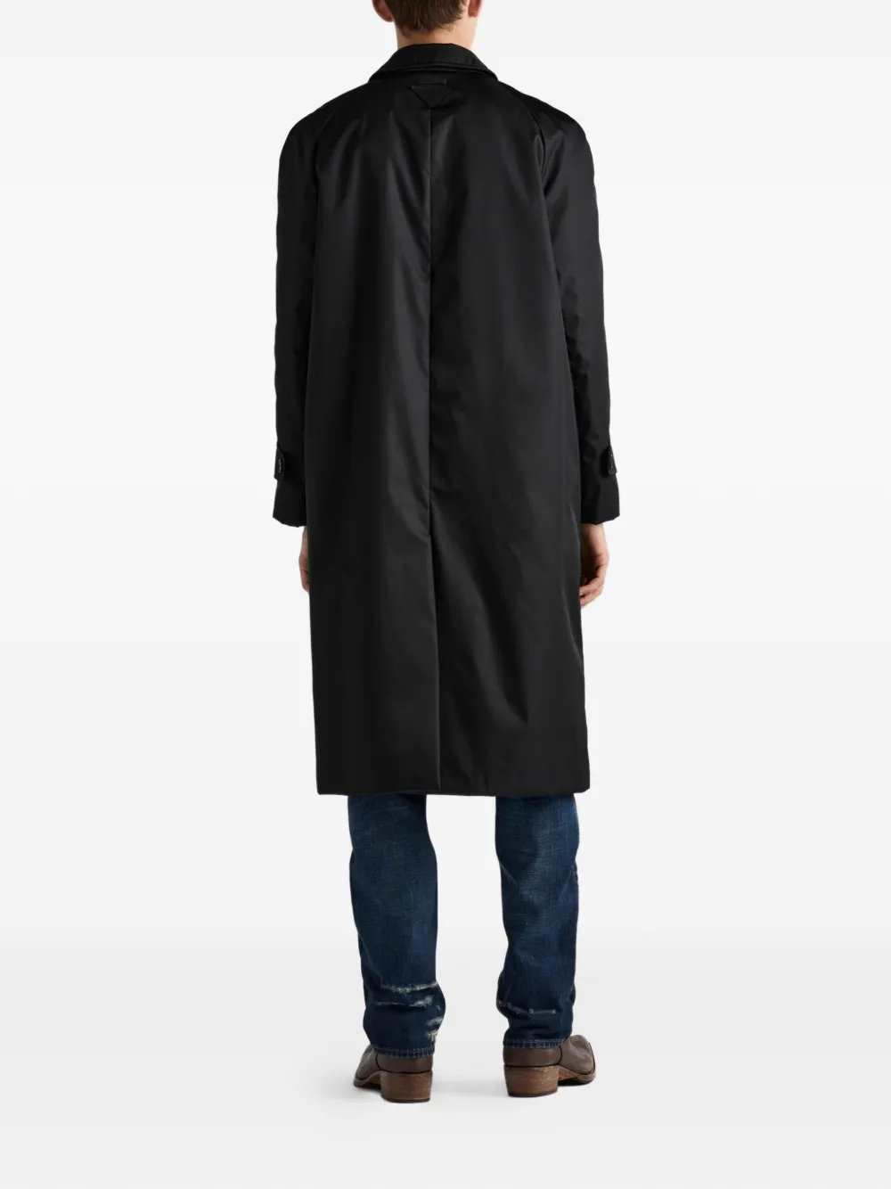  Prada Raglan-sleeve Coat - Black 