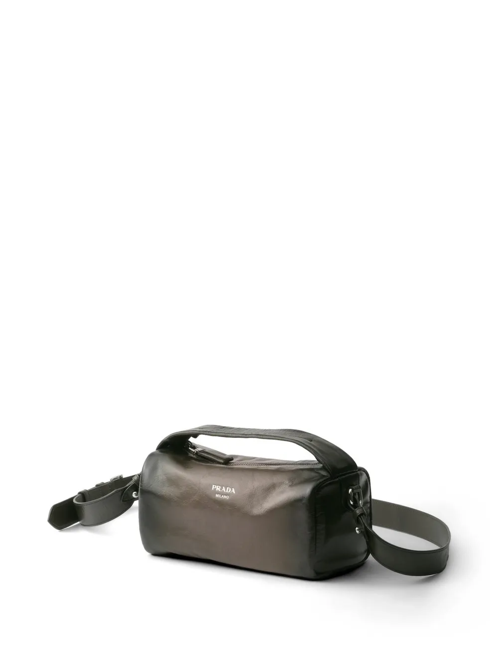 Prada Leren schoudertas met antiek detail Groen