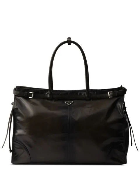 Prada Borsa tote in pelle con fibbia
