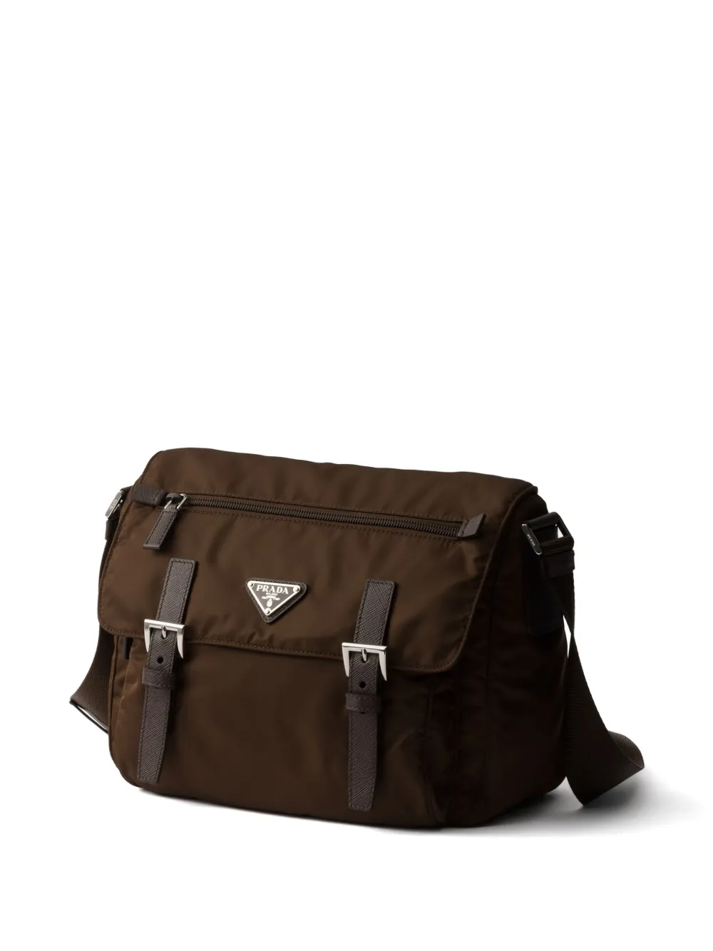  Prada Logo-detail Cross Body Bag - Brown 