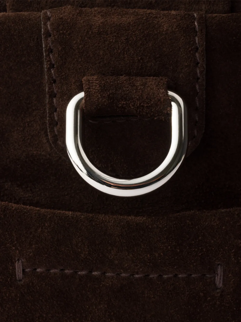 Prada Suède leren schoudertas Bruin