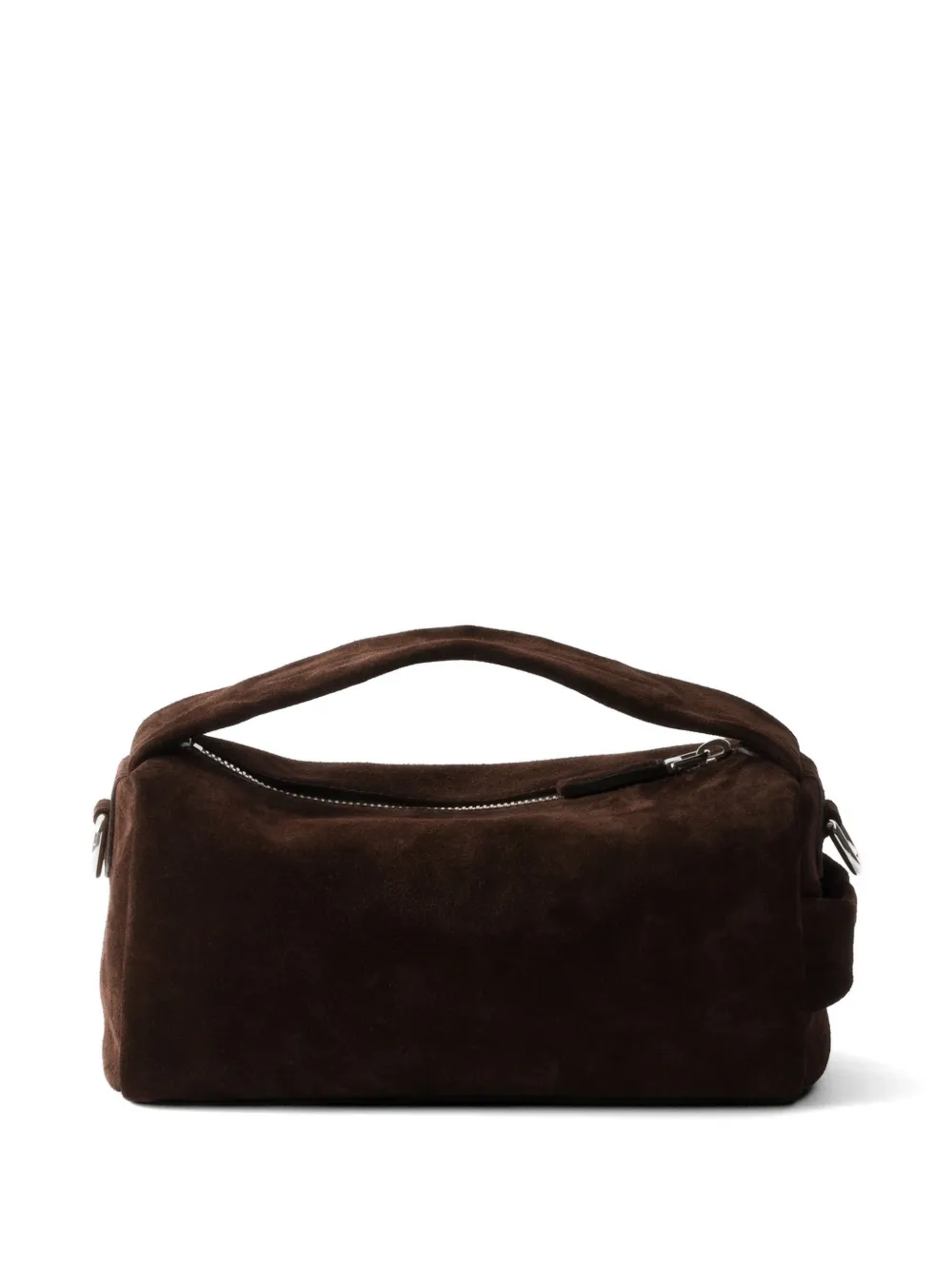 Prada Suède leren schoudertas Bruin
