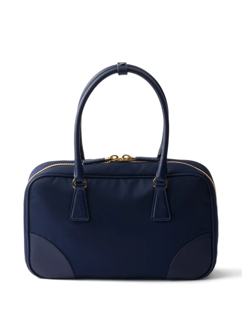 Prada Medium shopper met logodetail - Blauw