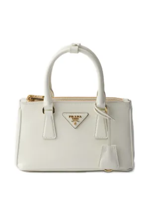 Prada ガレリア ハンドバッグ ミニ | ホワイト | FARFETCH JP