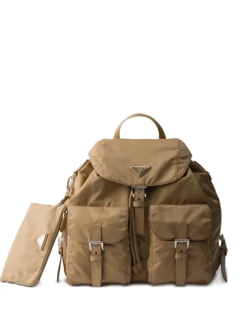 Prada medium logo backpack