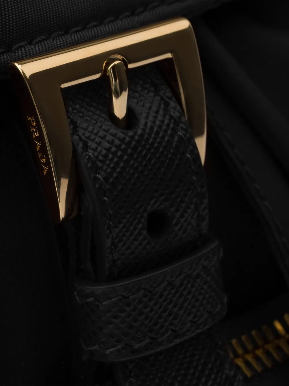Prada Functional Backpack With Adjustable Straps And Pocket In Black