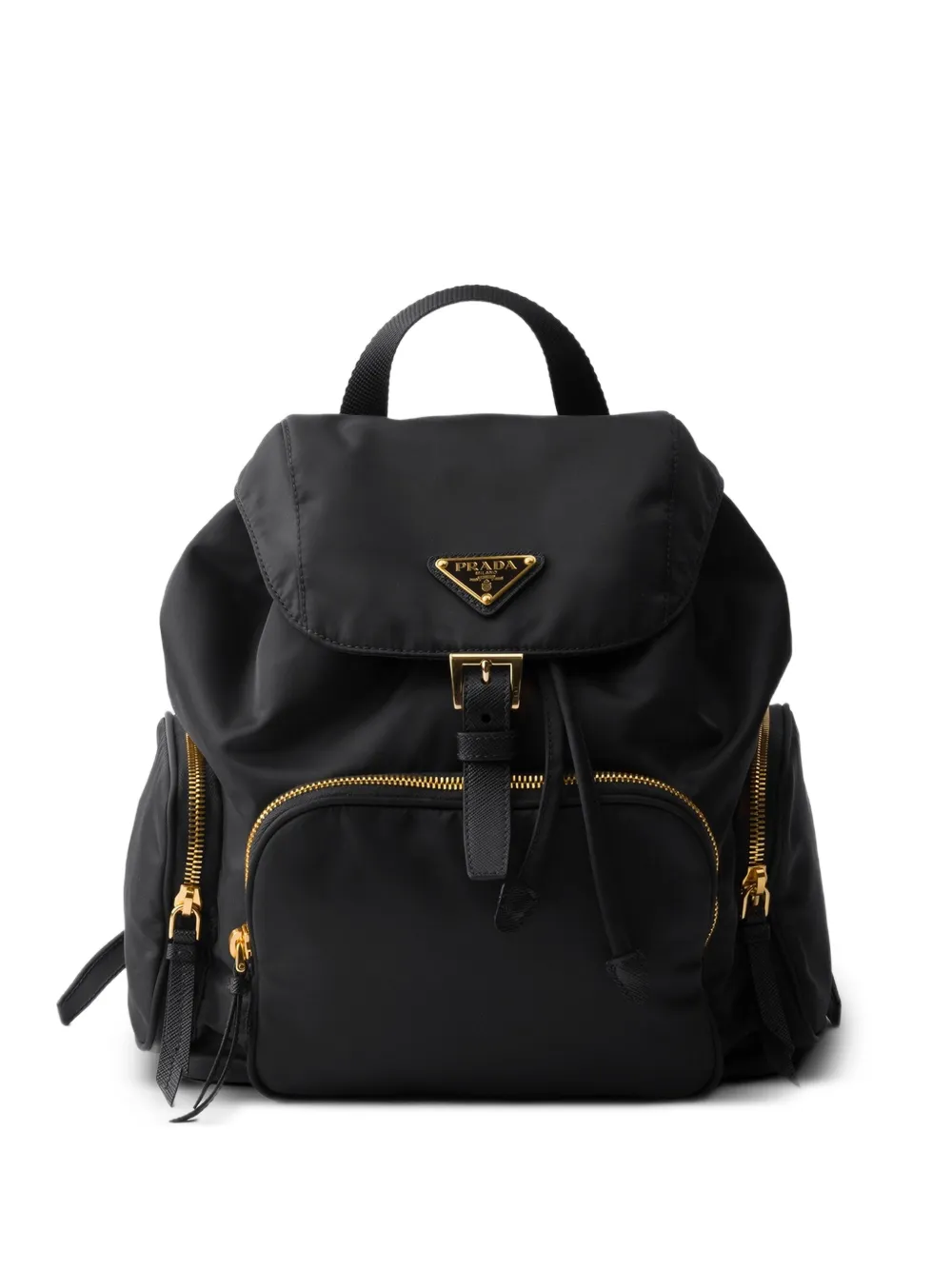 Prada small zip backpack | Black | Image 1