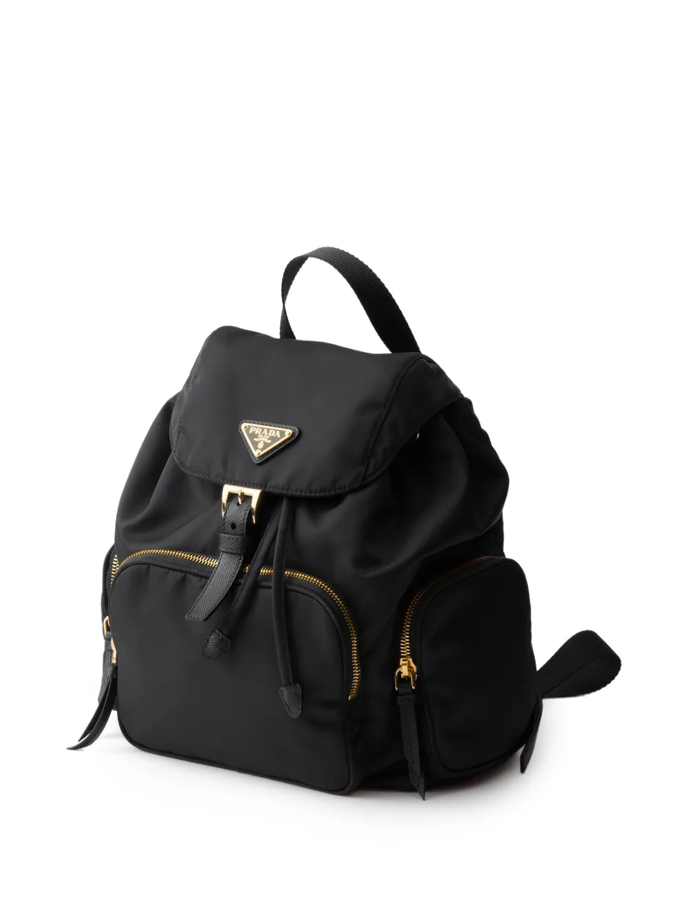  Prada Small Zip Backpack - Black 