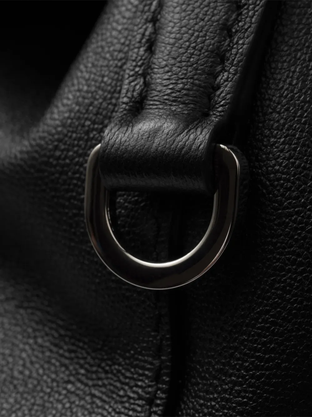 Prada Leren rugzak Zwart
