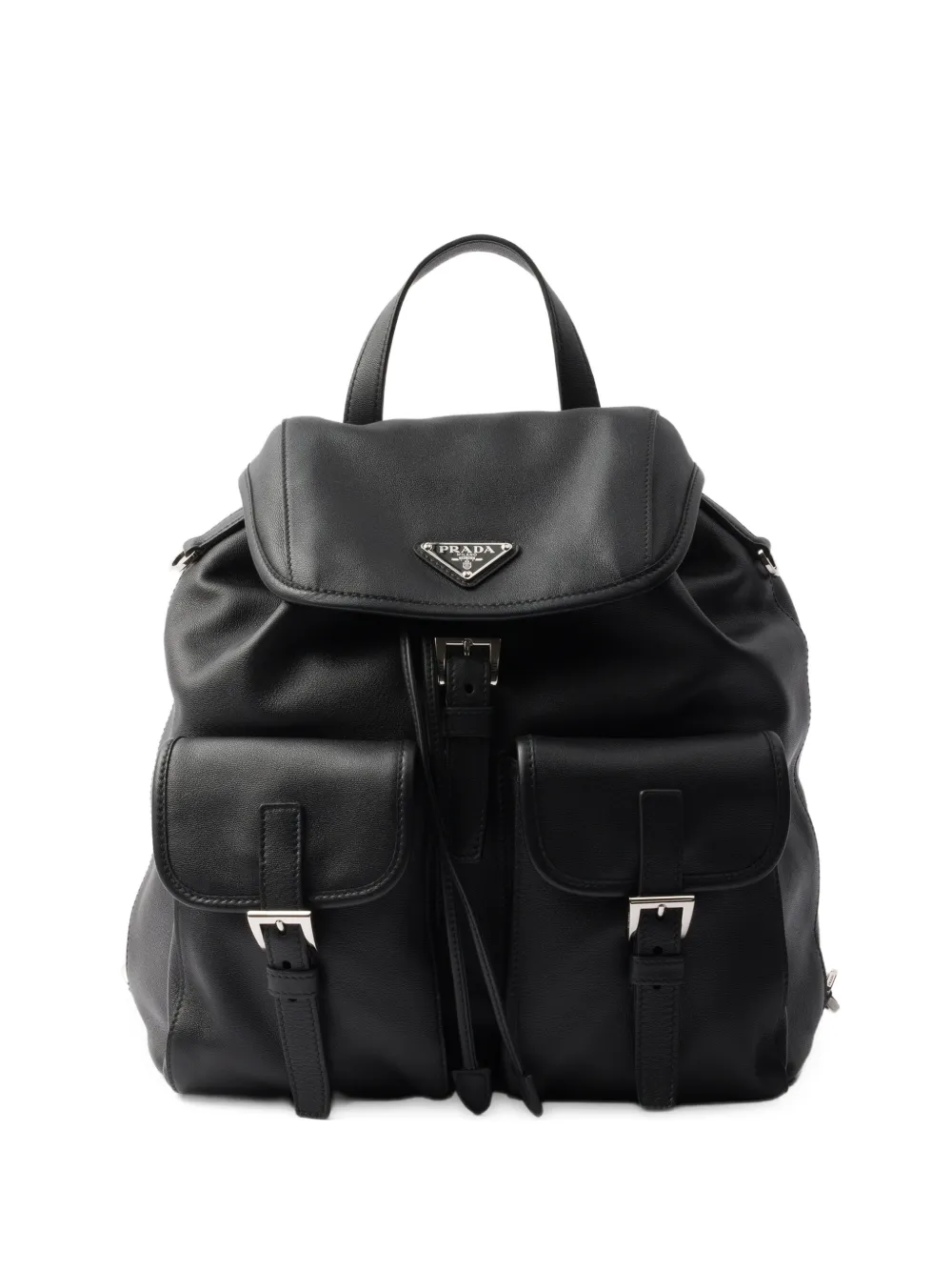 Prada medium leather backpack | Black | Image 1
