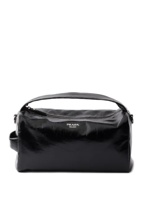 Prada leather messenger bag