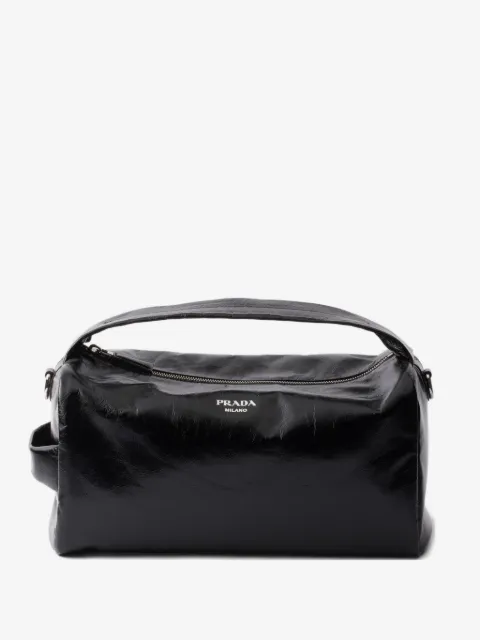 Prada leather messenger mini bag