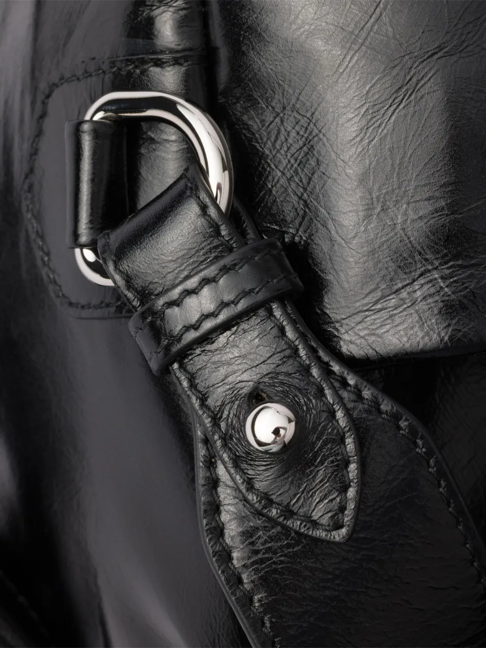 leather messenger mini bag