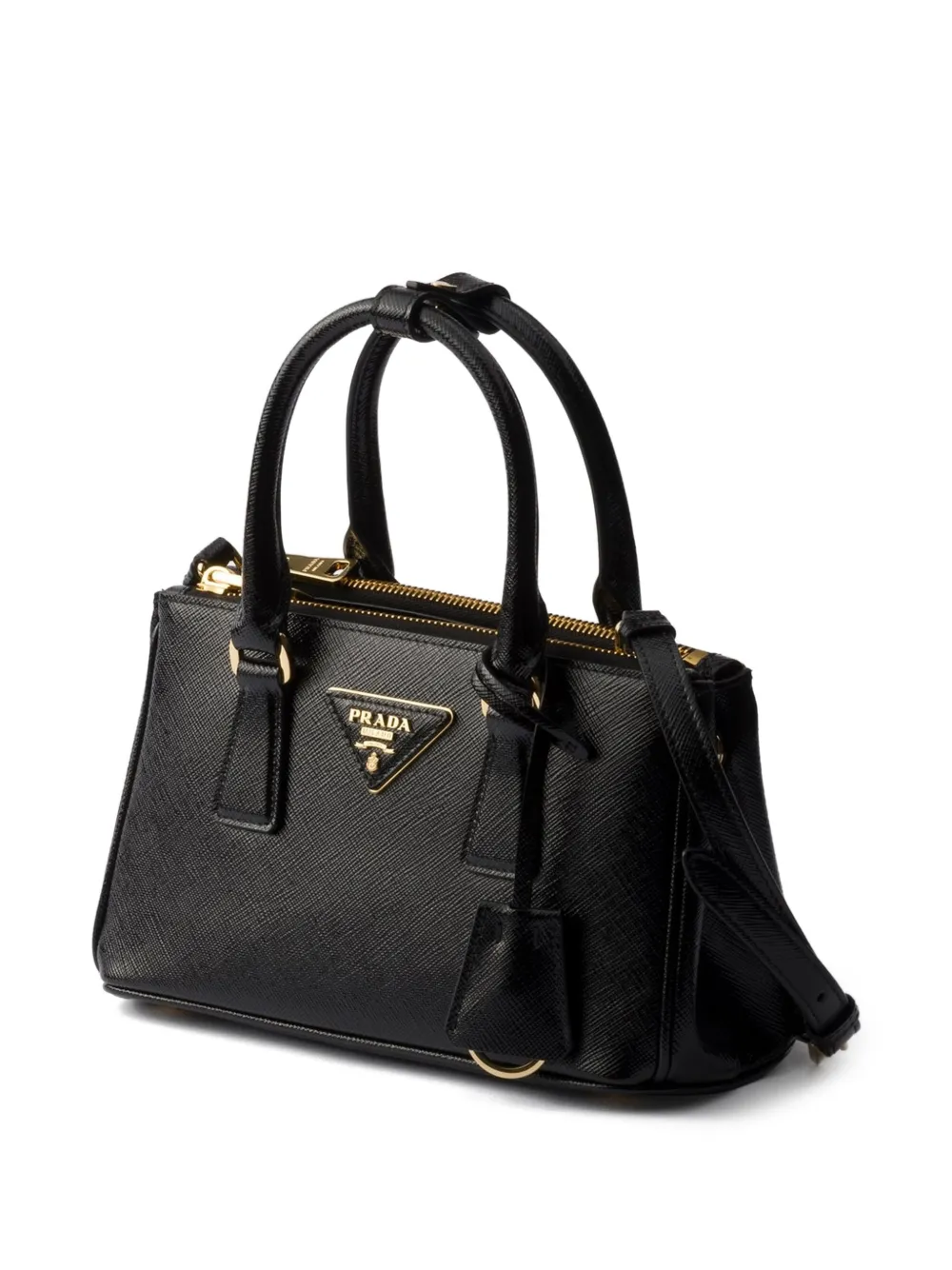 Prada Galleria leren shopper Zwart