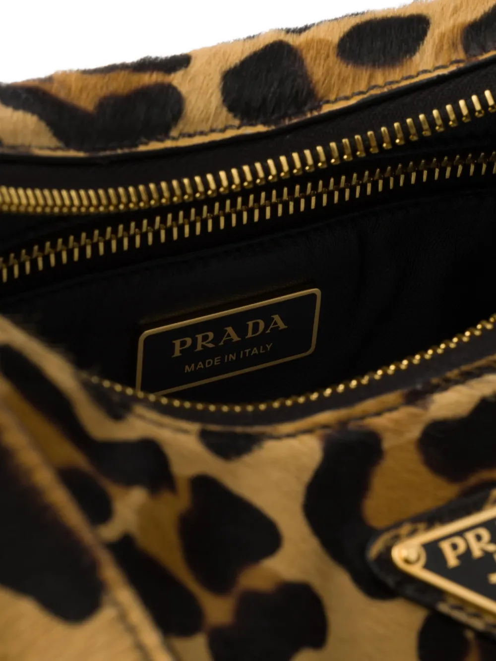 Prada Aimèe Medium Printed Leather Shoulder Bag In Animal Print